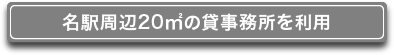 名駅周辺20㎡の貸事務所を利用